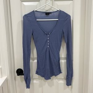 Cozy Out From Under UO Henley Long Sleeve